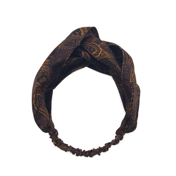 Customized design  Printed silk scrunchie headband elastic hair  Beauty accessories